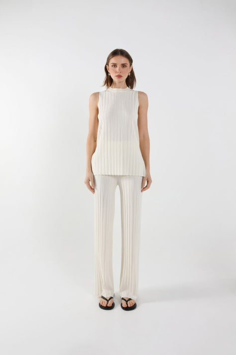 Sweeney Knit Tank - White