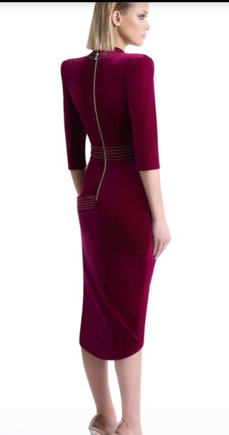 Eye Of Horus- Velvet Dress Zhivago