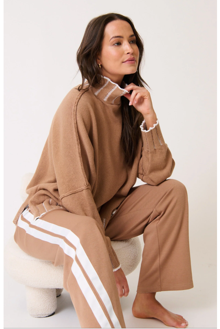 Romy Knit sweater - Fawn Stripe