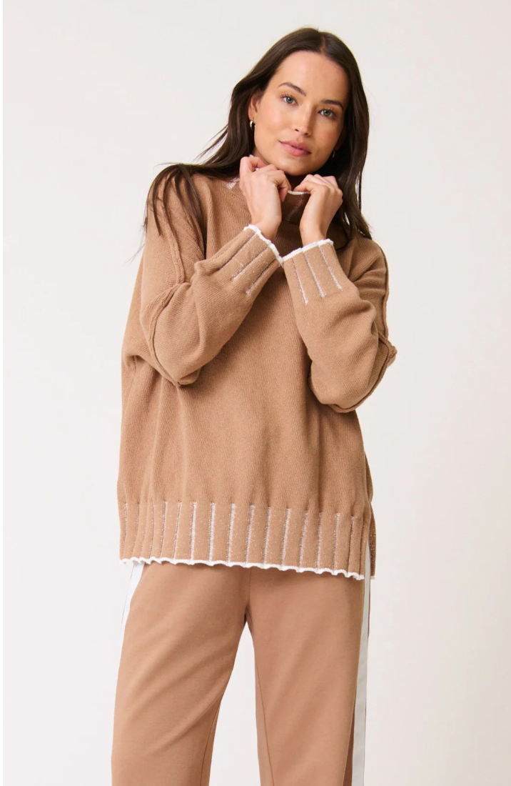 Romy Knit sweater - Fawn Stripe