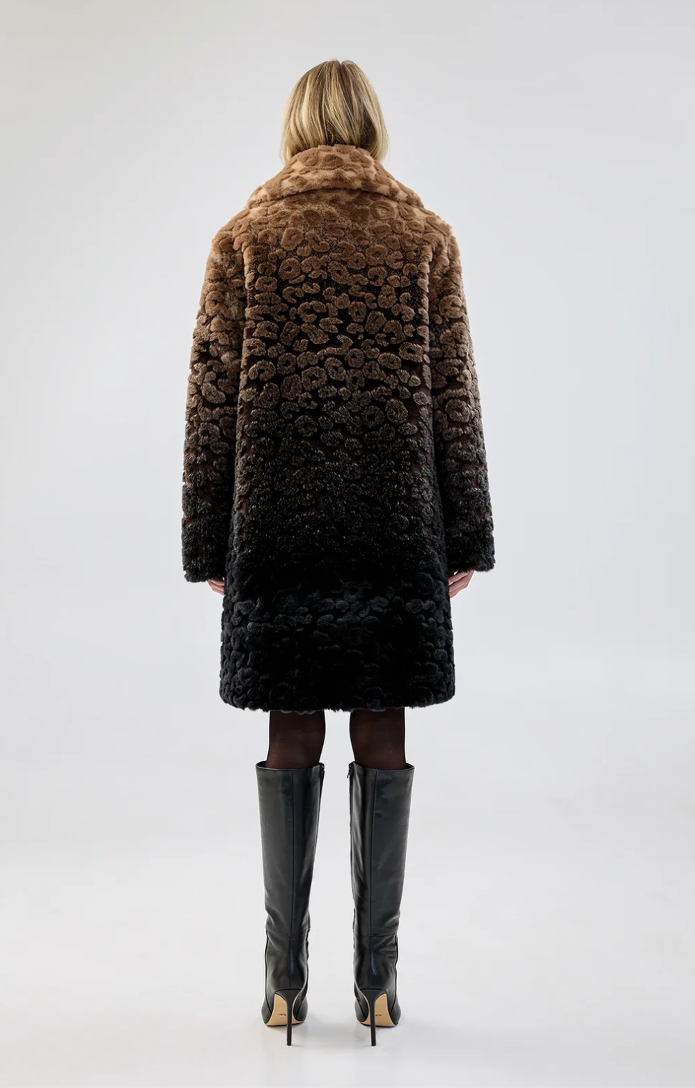 Boho Coat - Ombre Leopard