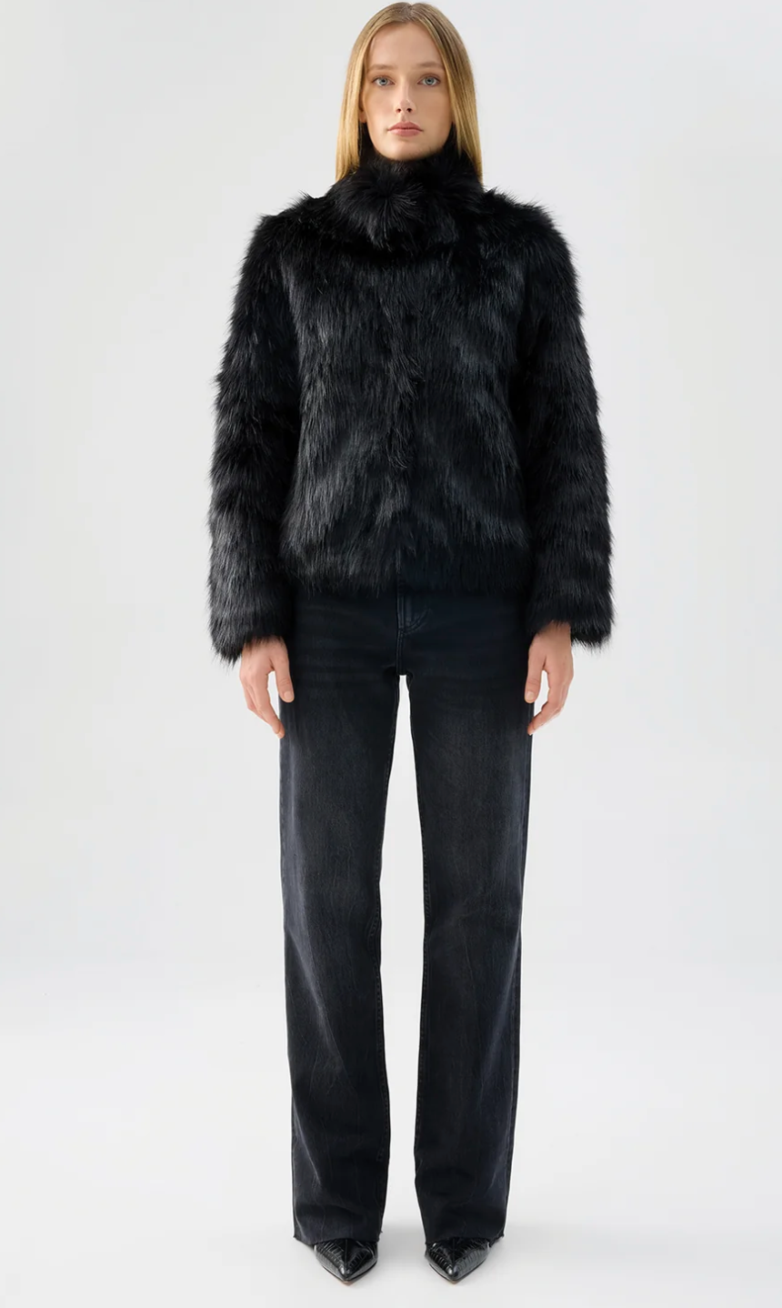 Fur Delish Jacket - Black