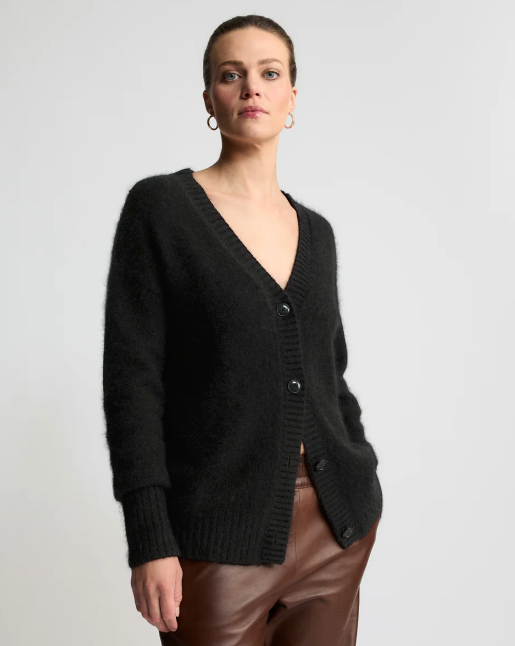 Smithton Cardigan - Jet Black