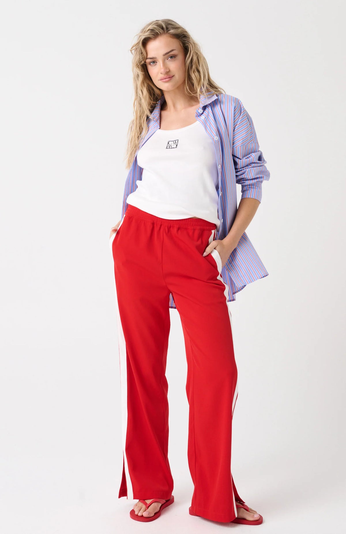 Freya Pant- Scarlet