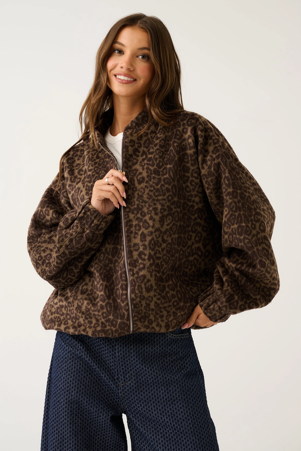Milo Jacket- Brushed Leopard