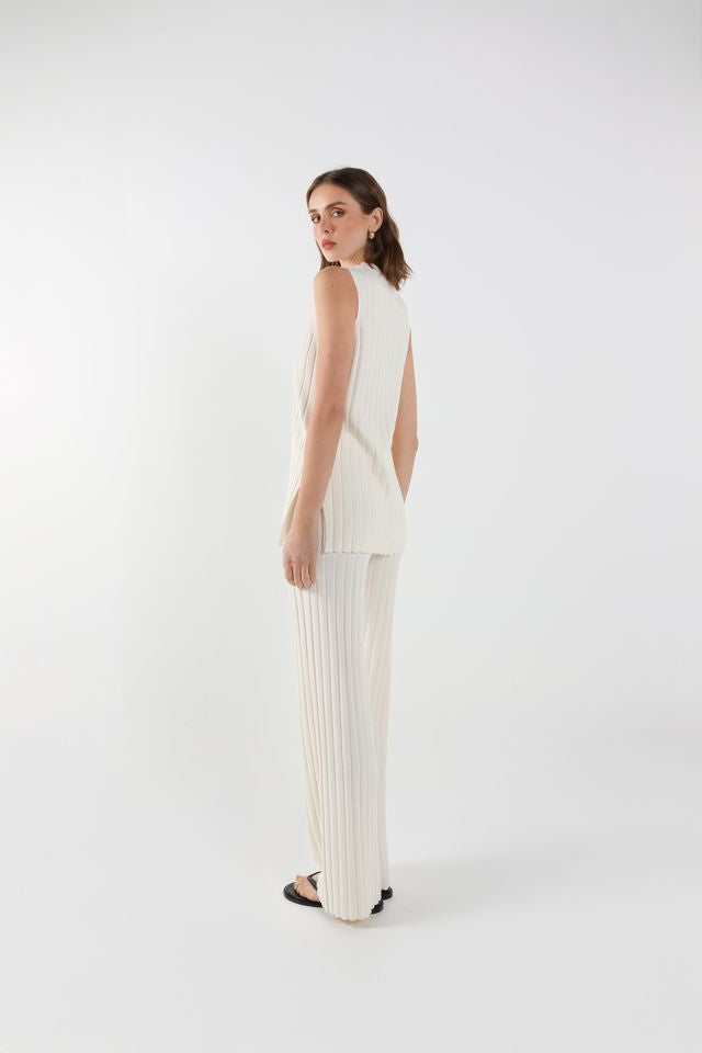 Sweeney Knit Tank - White