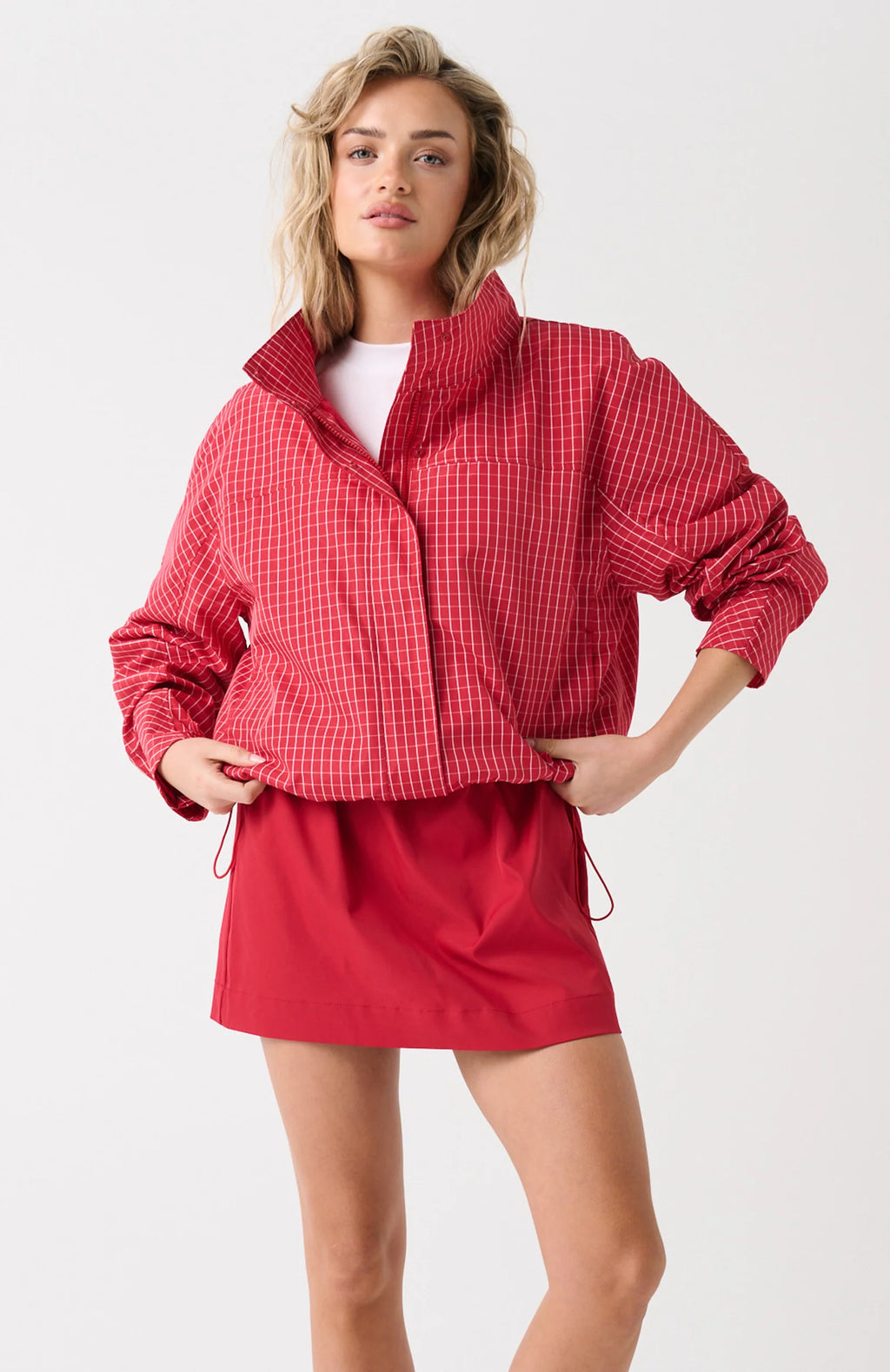 Beau Spray Jacket- Red Check