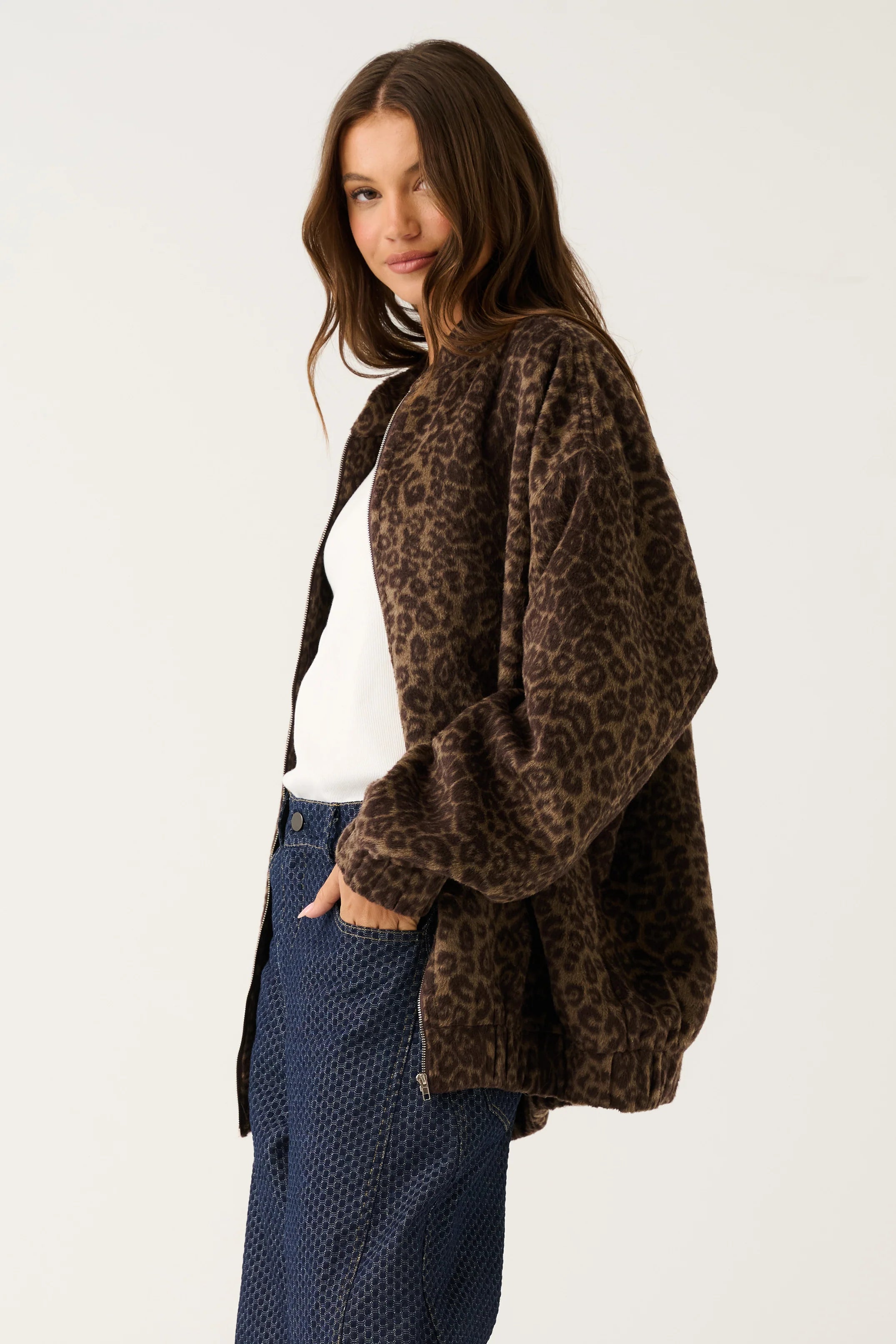Milo Jacket- Brushed Leopard