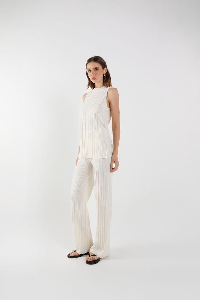 Sweeney Knit Tank - White