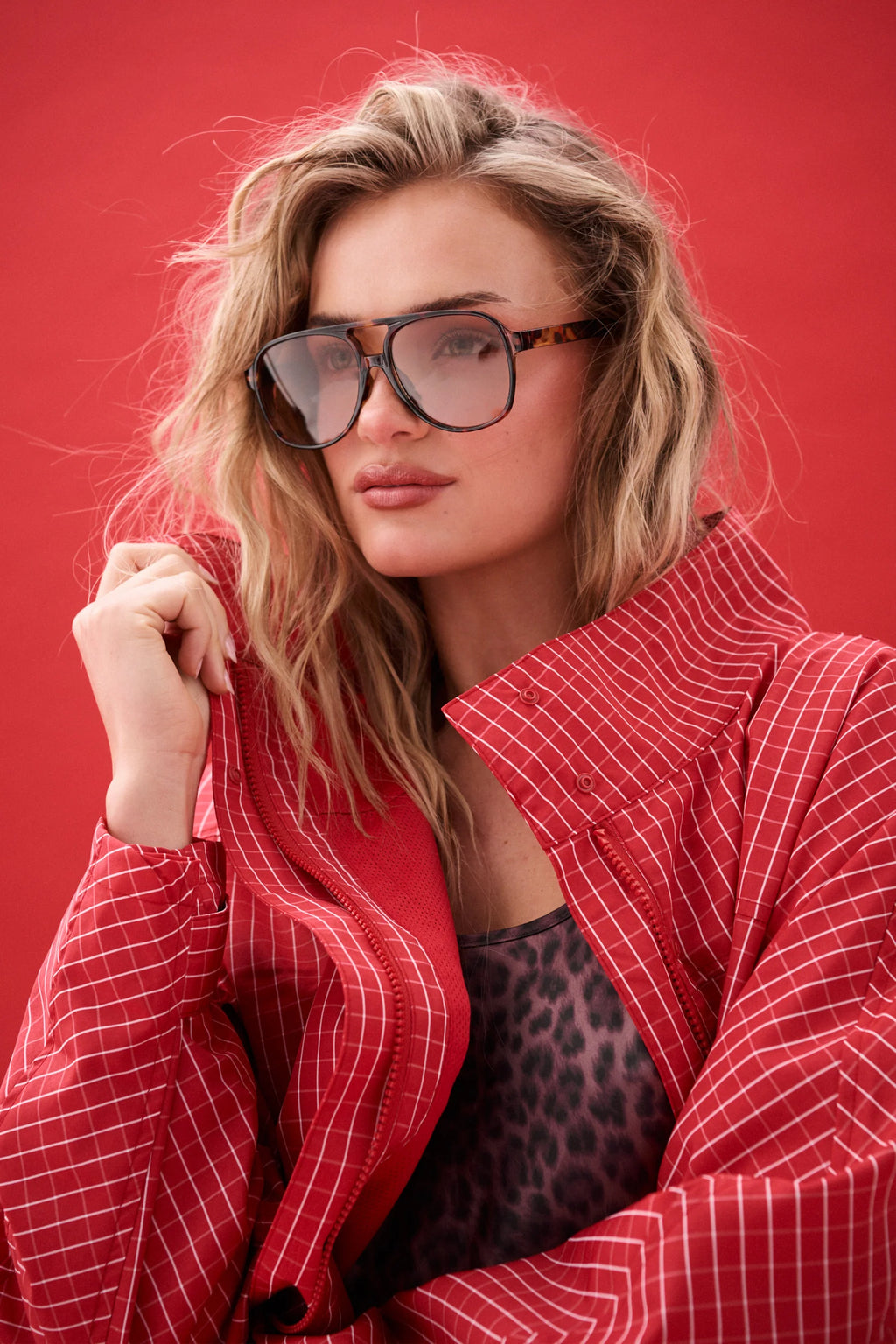 Beau Spray Jacket- Red Check