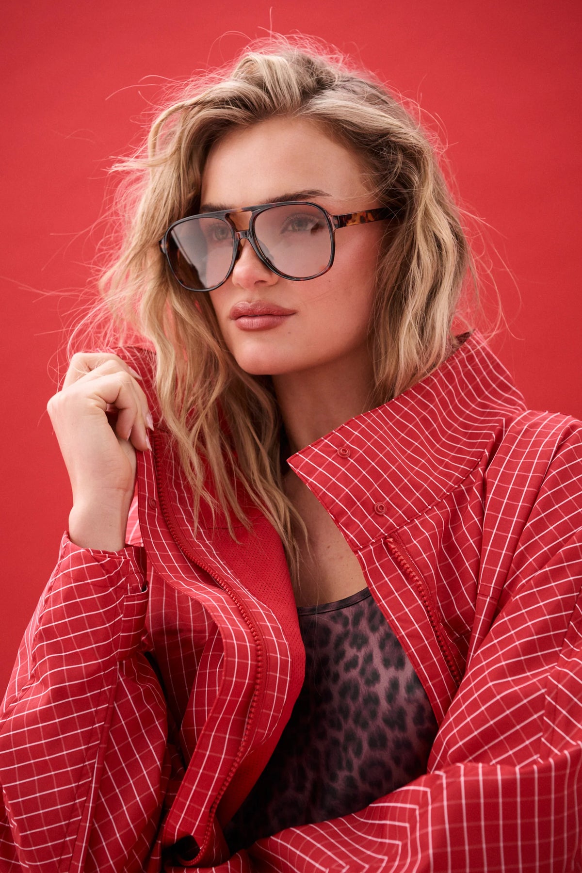 Beau Spray Jacket- Red Check