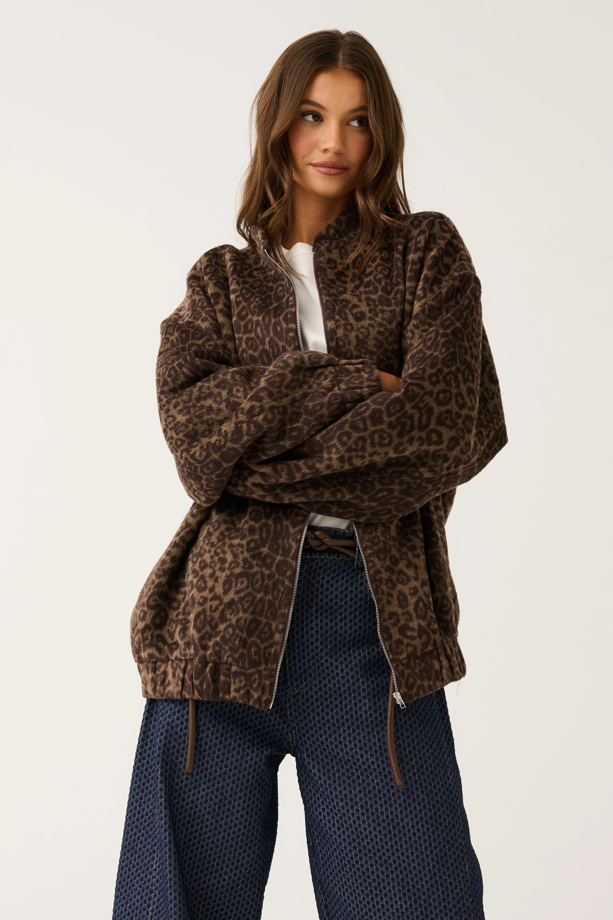 Milo Jacket- Brushed Leopard