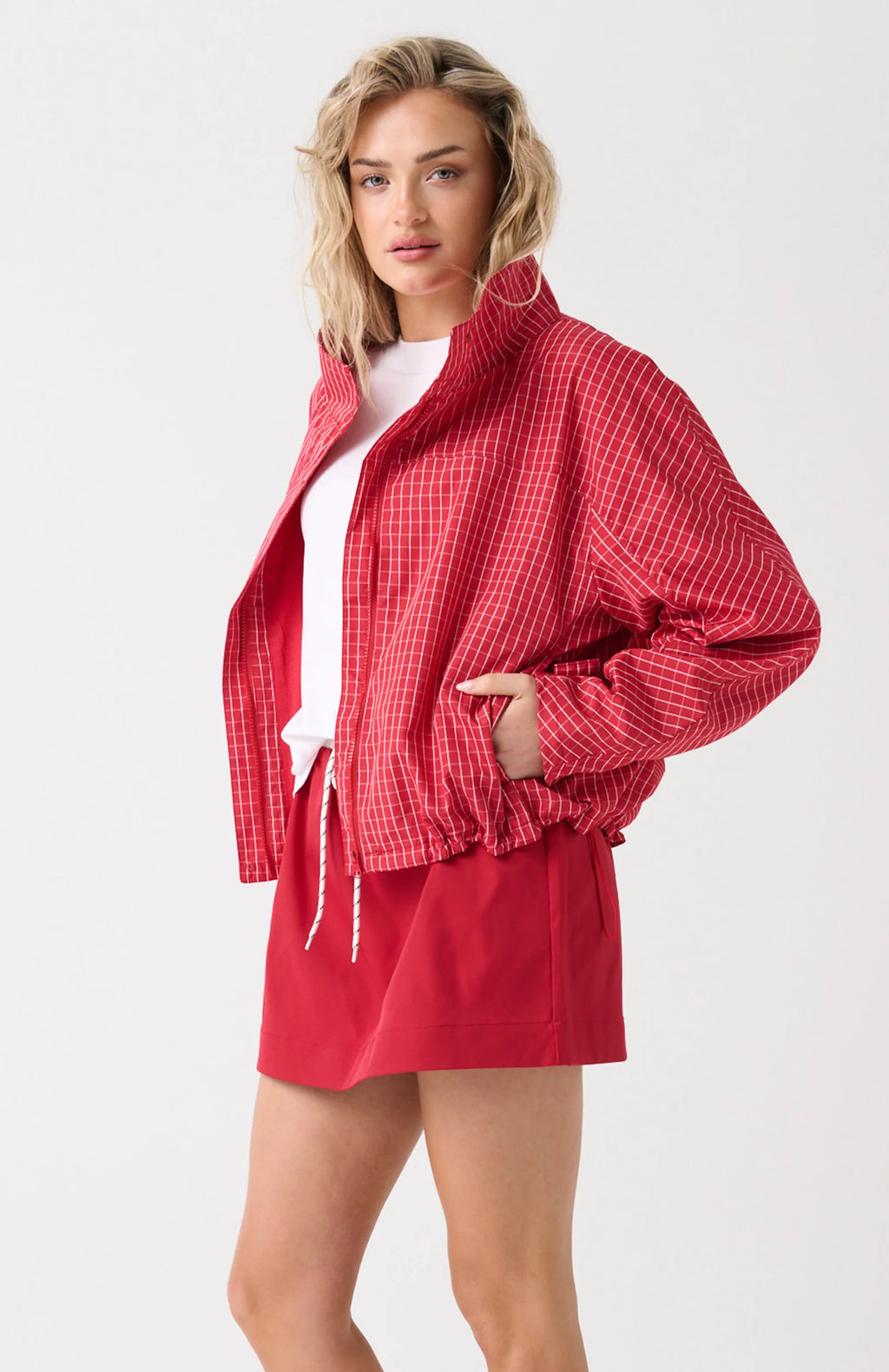 Beau Spray Jacket- Red Check