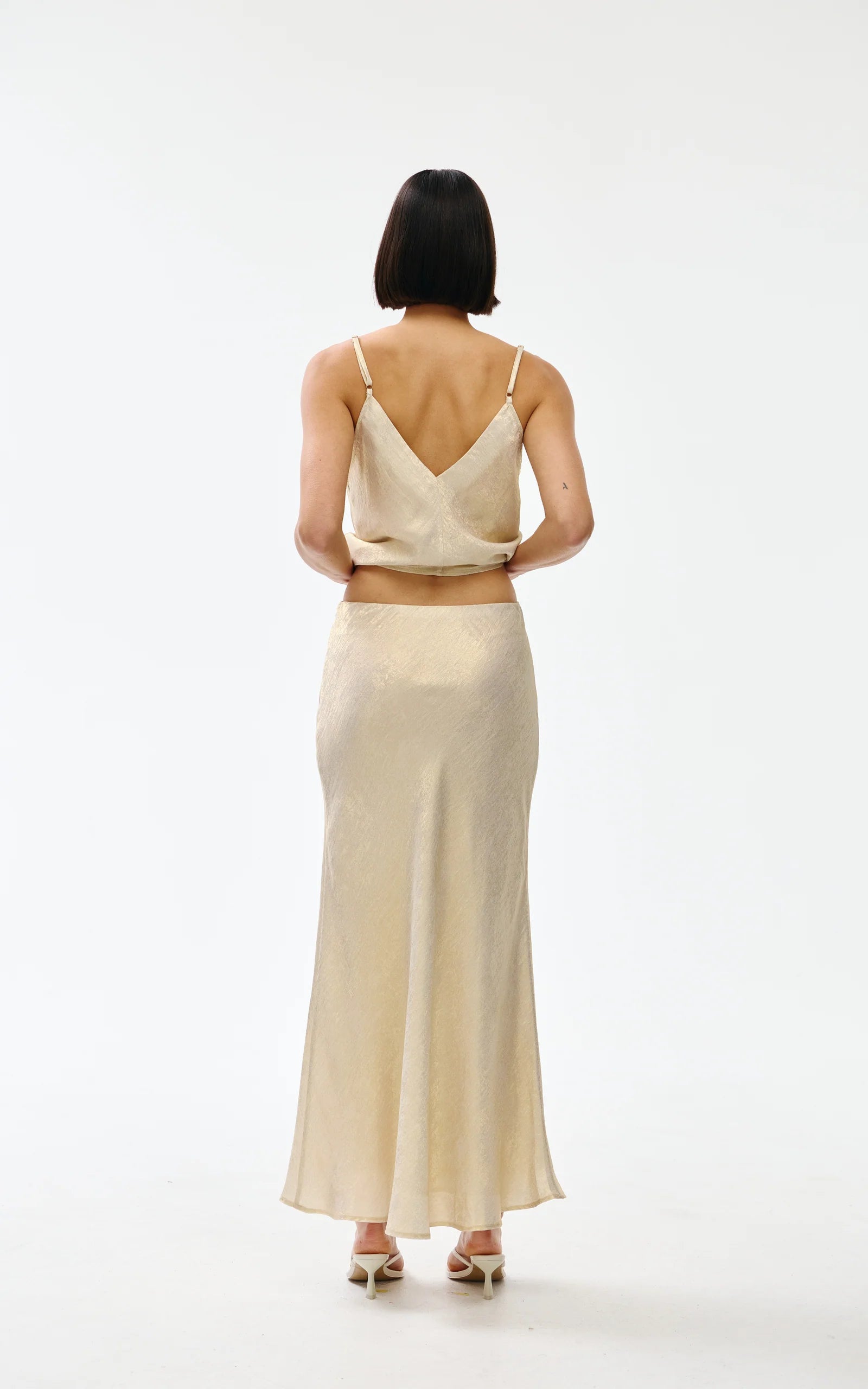 Gia Skirt - Gold Lustre
