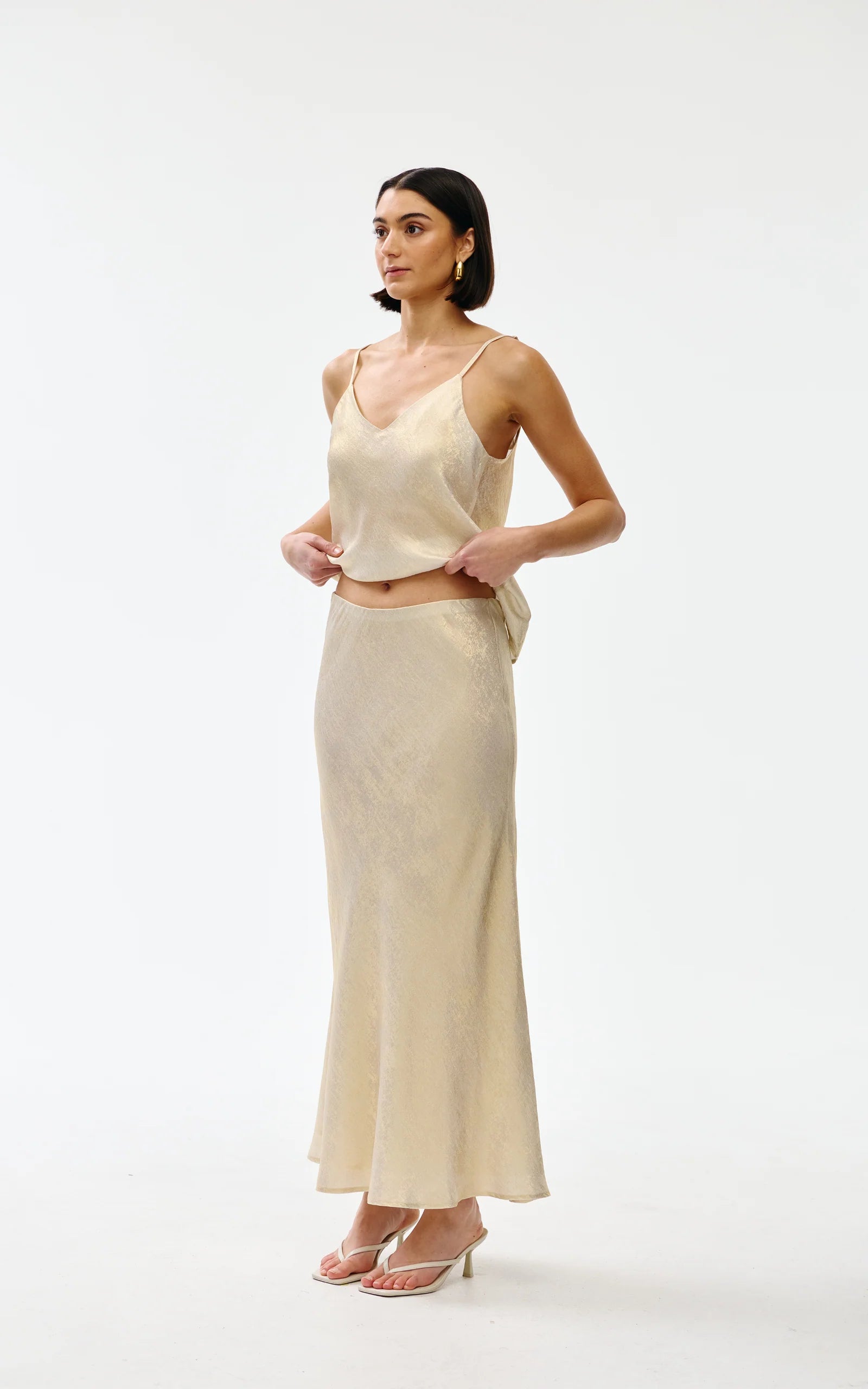Gia Skirt - Gold Lustre