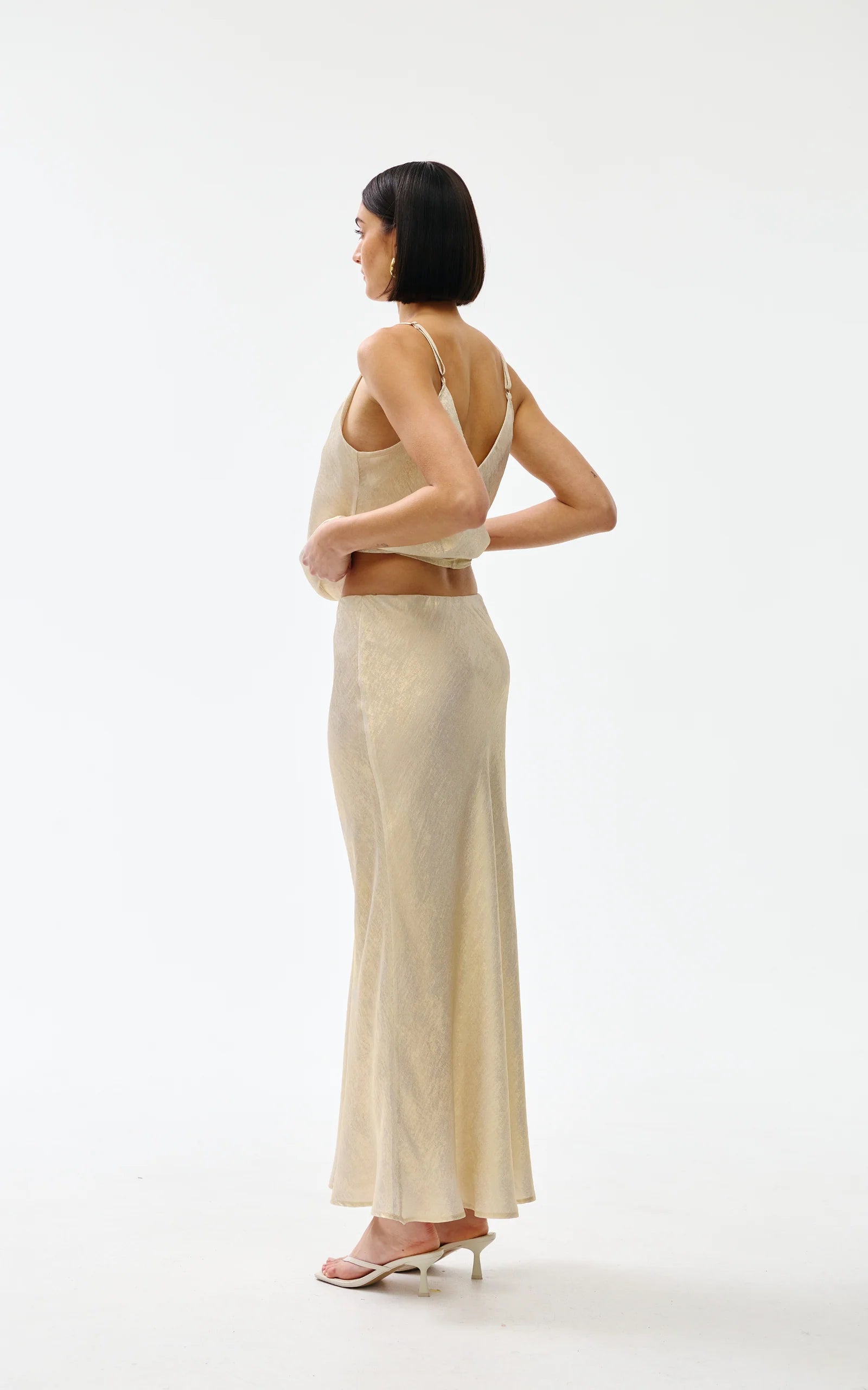 Gia Skirt - Gold Lustre