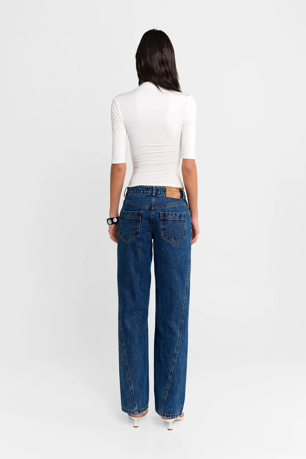 Adalia Half Sleeve Top- Cloud