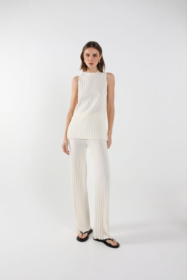 Sweeney Knit Tank - White