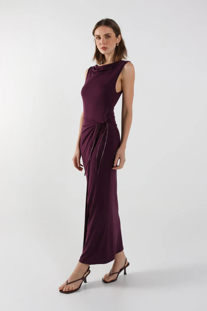 Evelina Maxi Dress - Plum