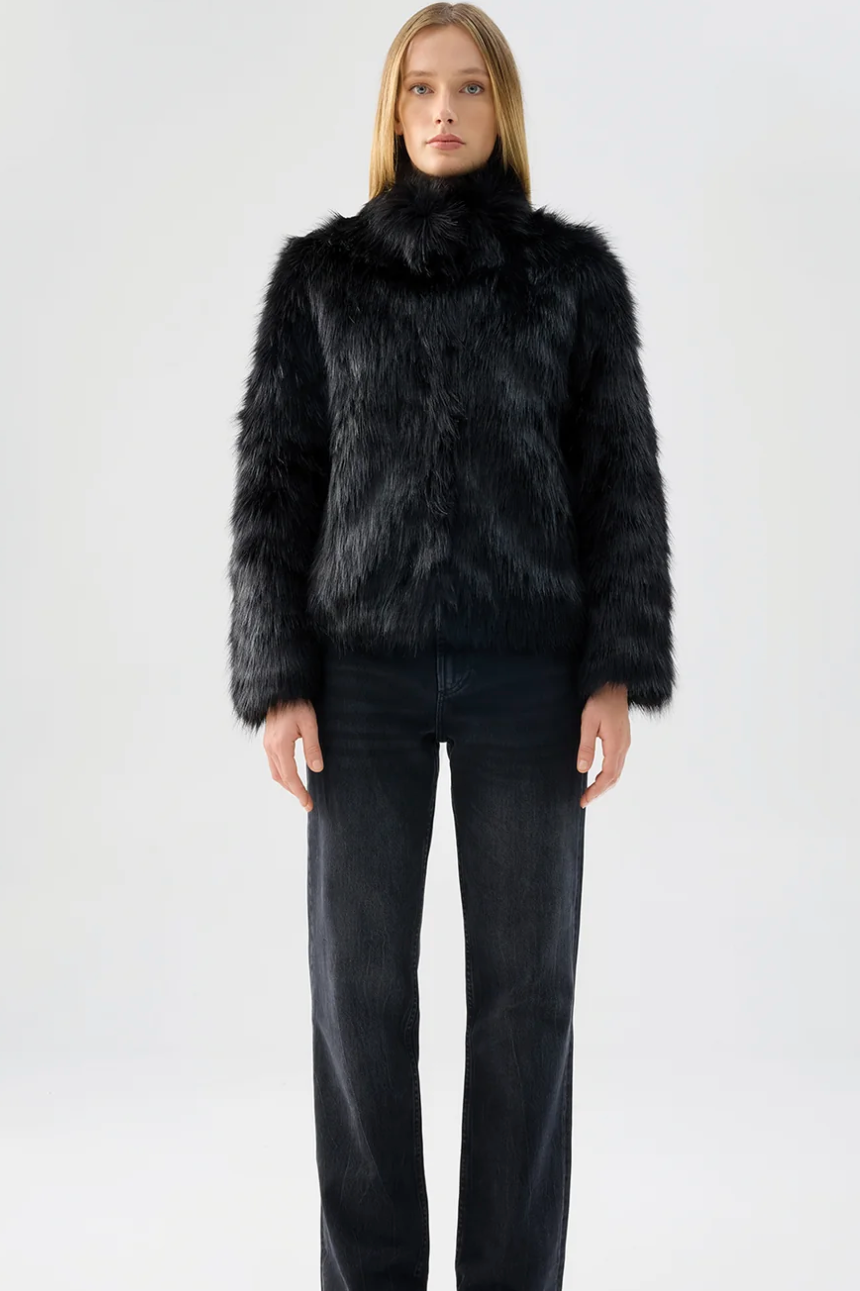 Fur Delish Jacket - Black