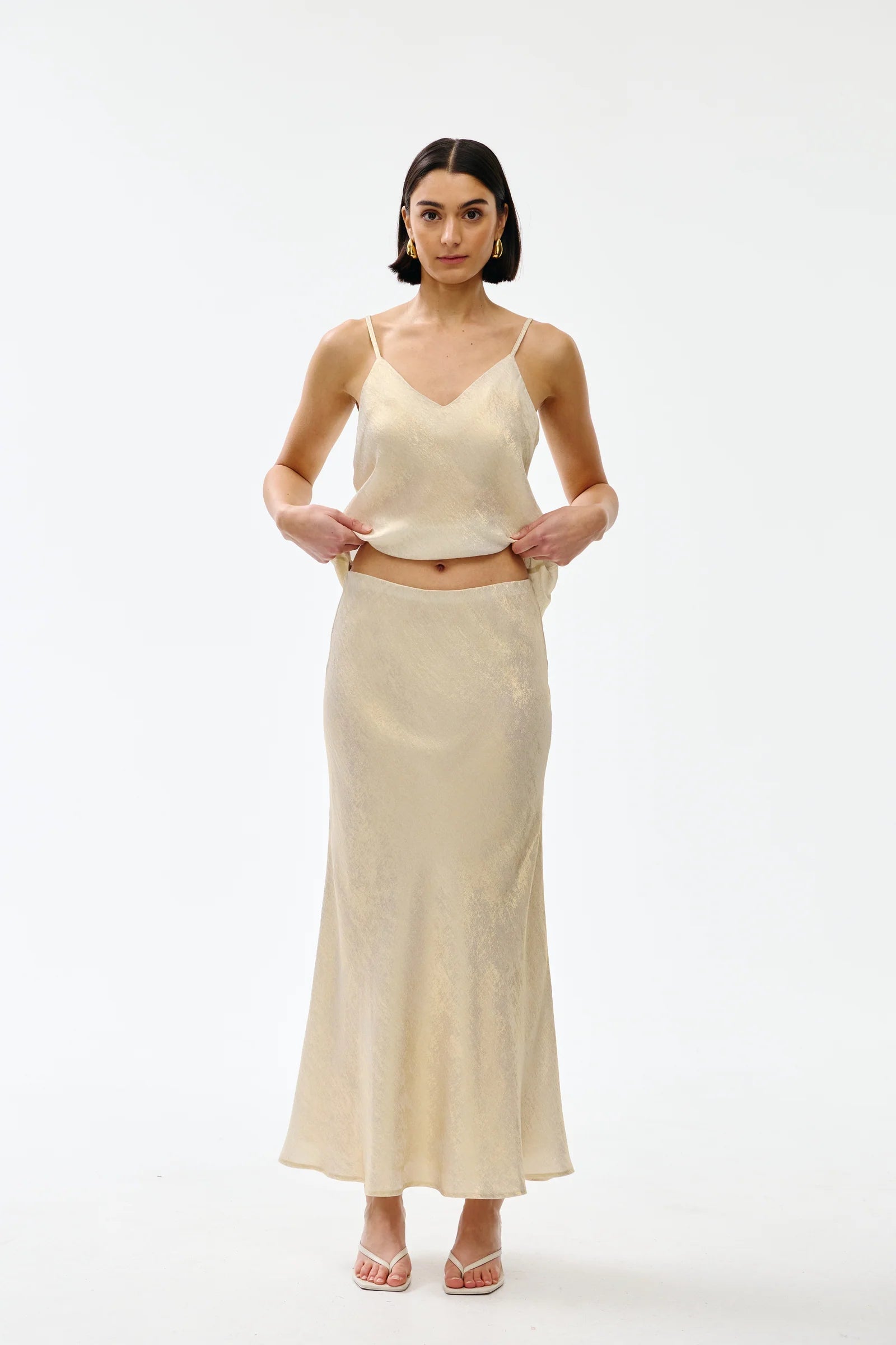 Gia Skirt - Gold Lustre