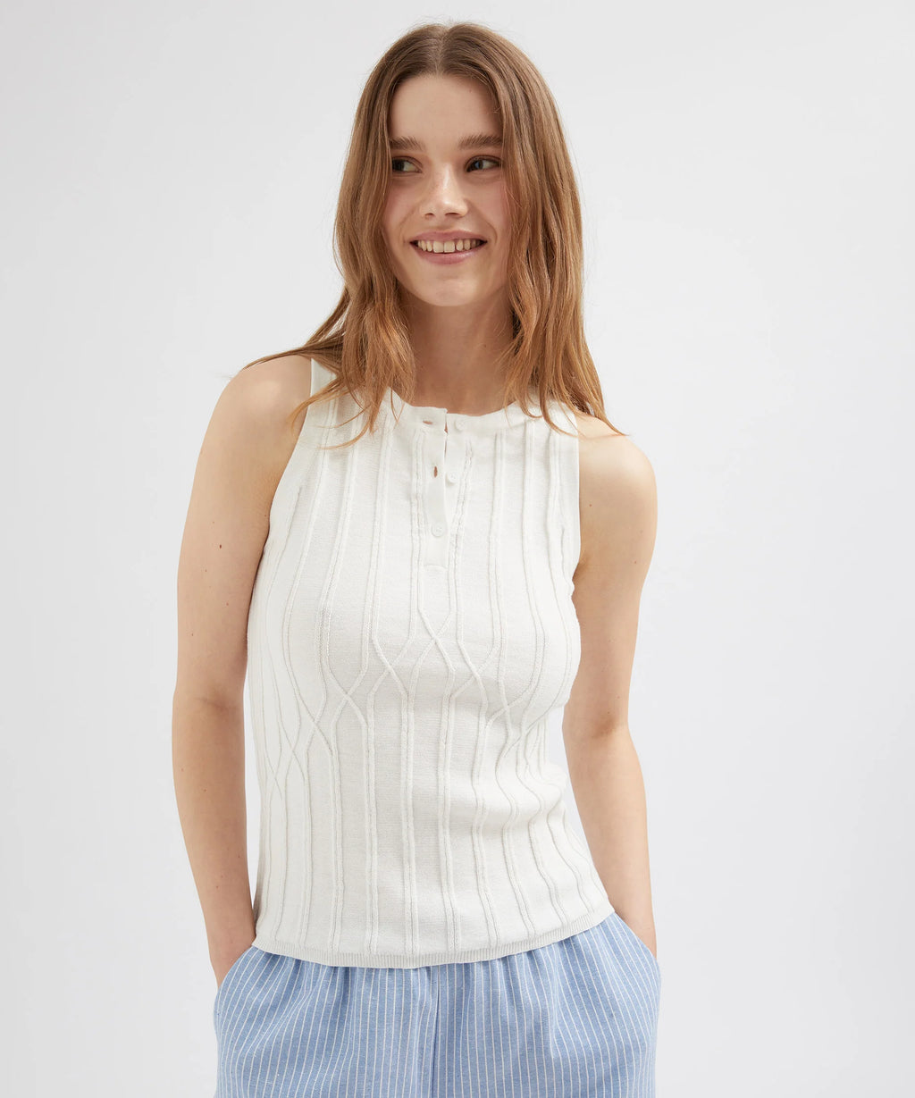 Buttoned Tank
