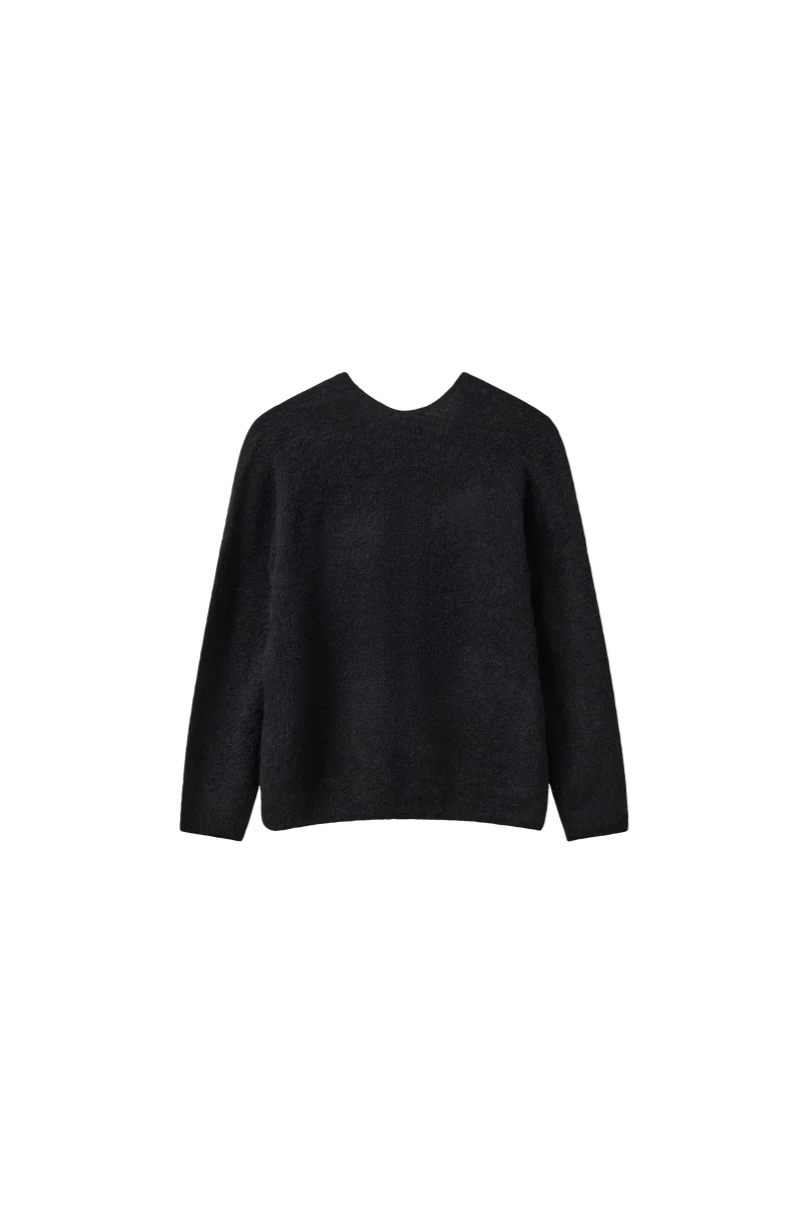 Thora V Neck Knit - Black