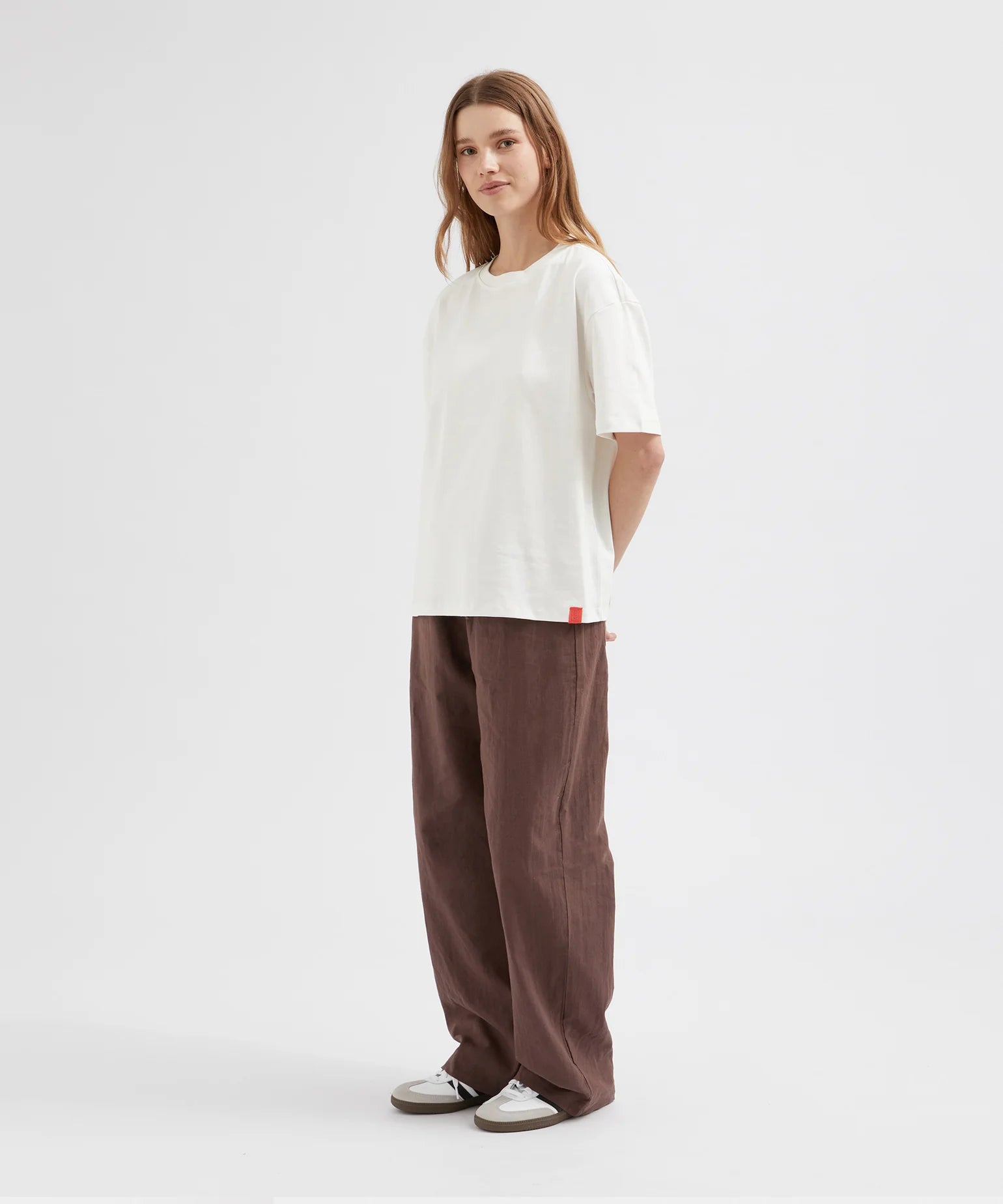 Relaxed Tie Pant - Brown