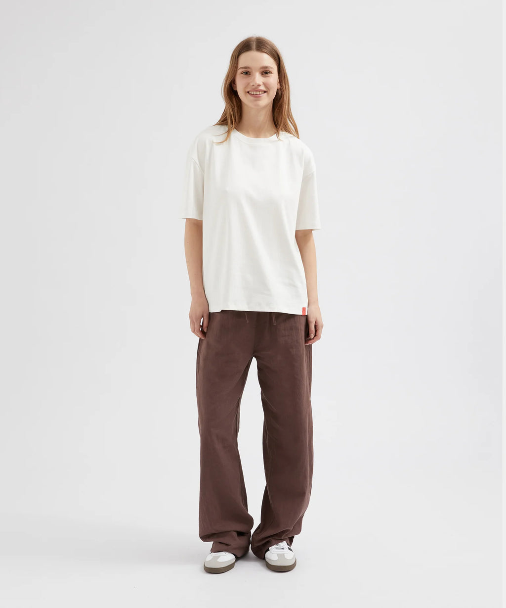 Relaxed Tie Pant - Brown