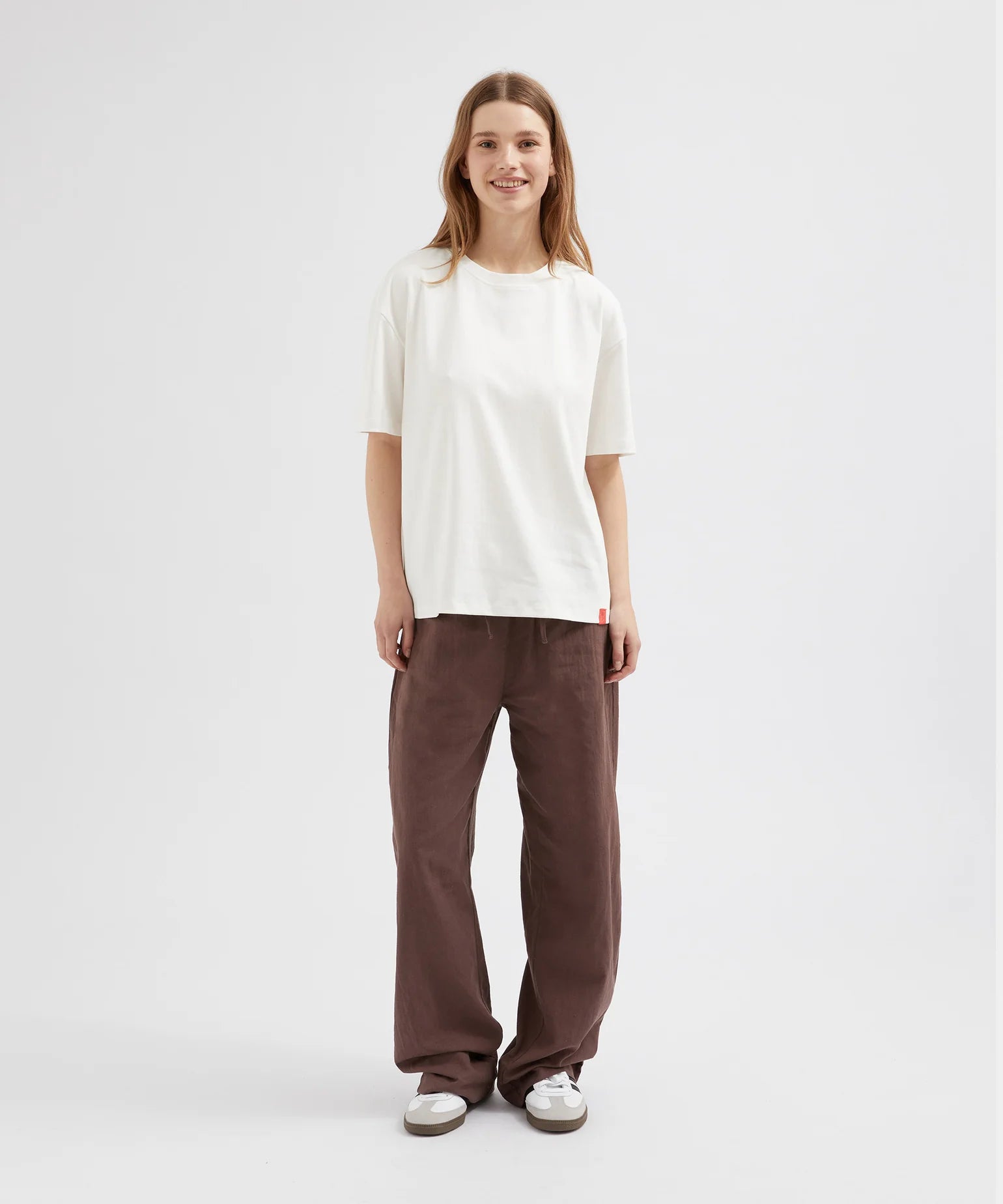 Relaxed Tie Pant - Brown