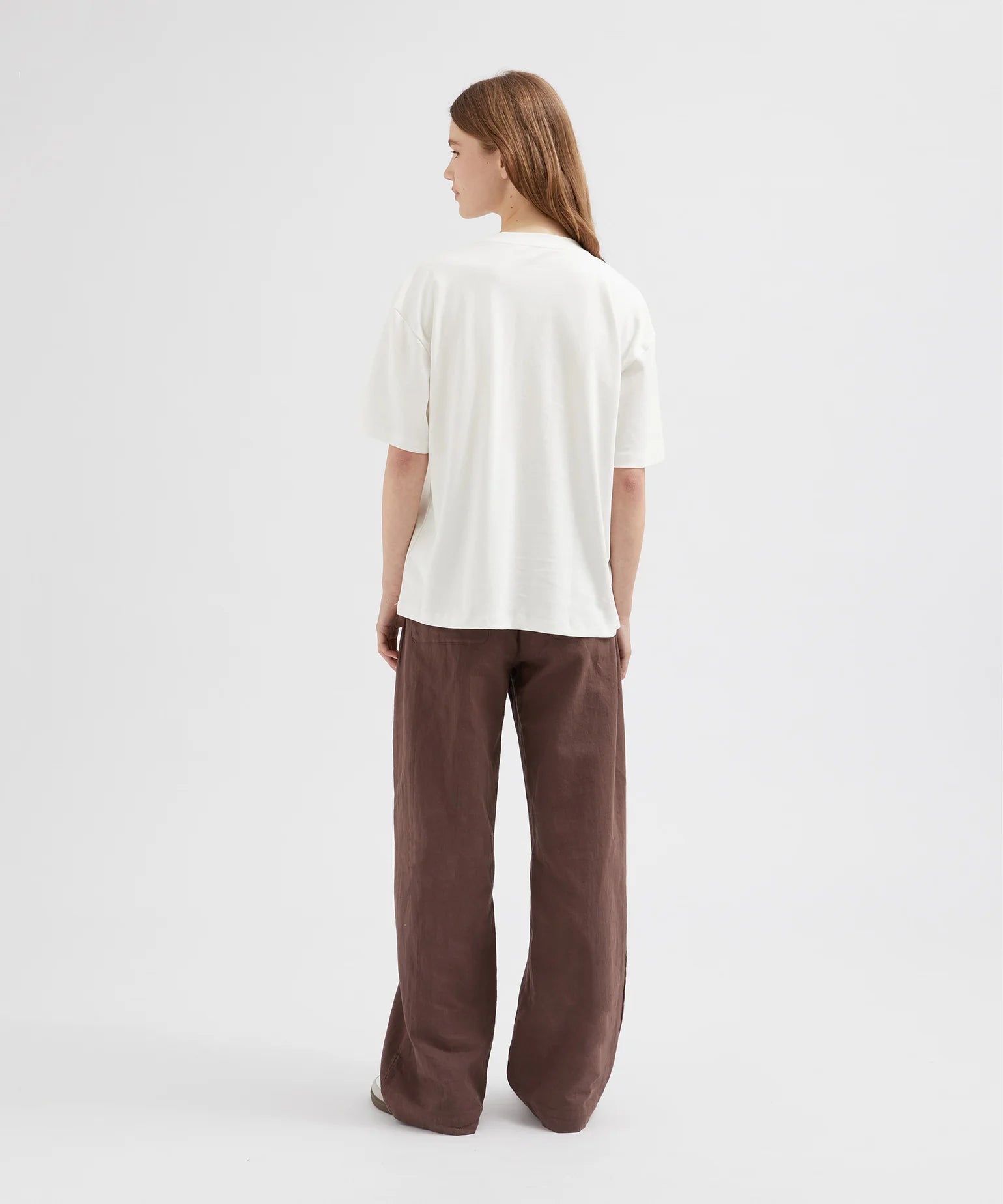 Relaxed Tie Pant - Brown