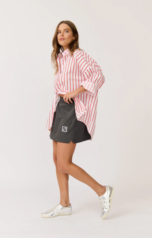 Georgia Mini Skirt- Charcoal