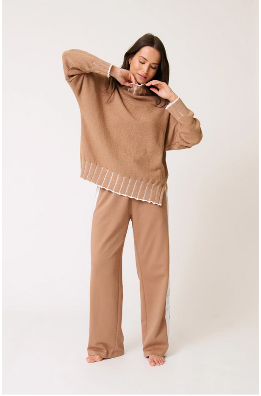 Romy Knit sweater - Fawn Stripe