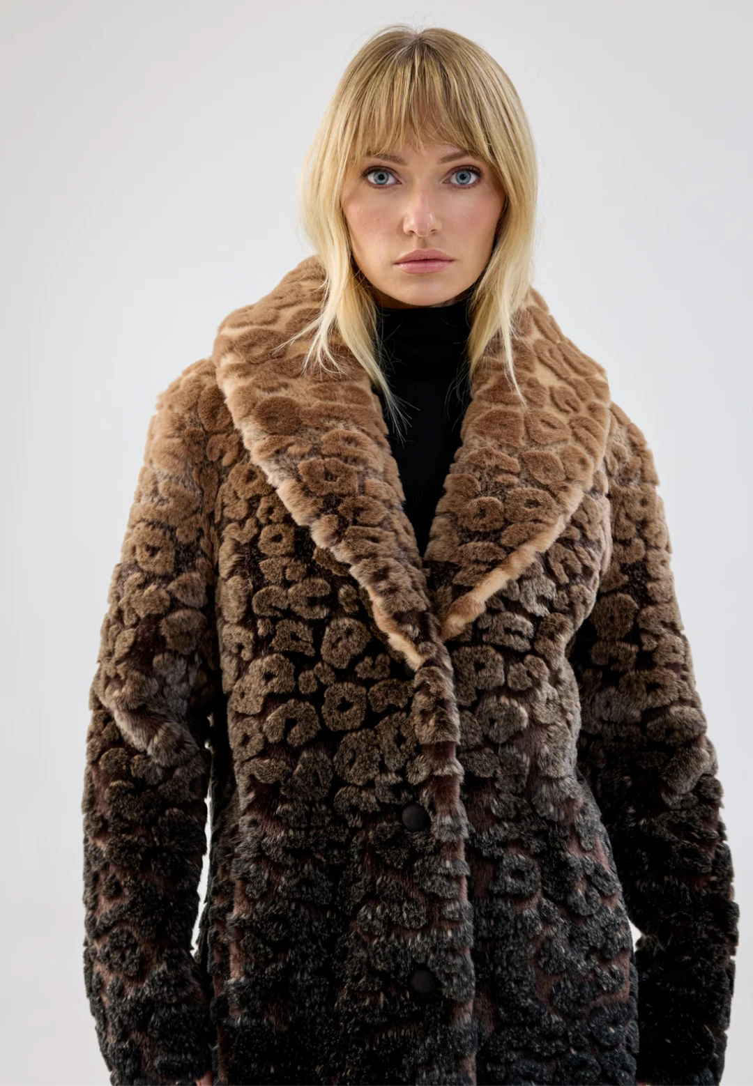 Boho Coat - Ombre Leopard