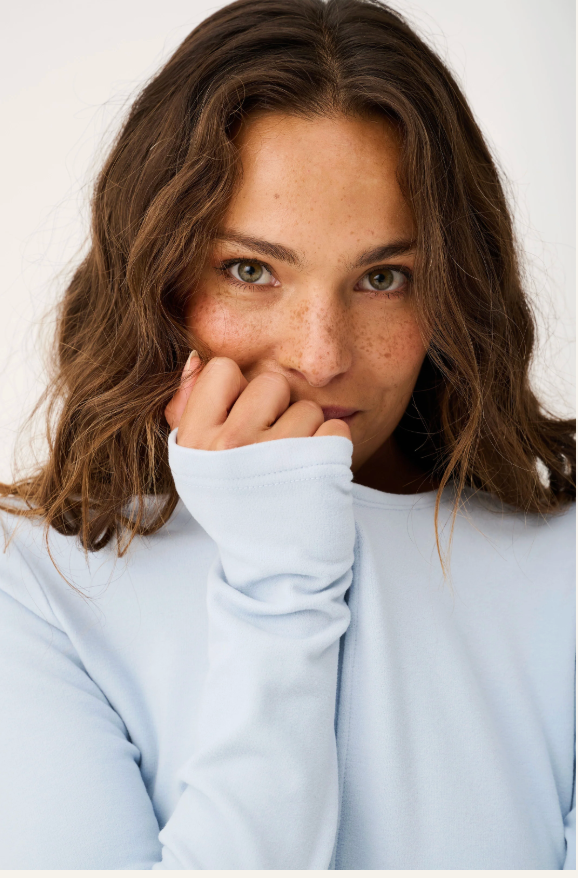 Aspyn Top- Ice Blue