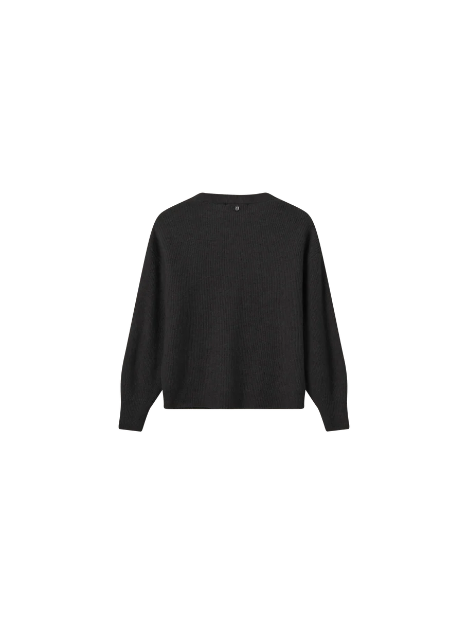Thora V Neck Knit - Black