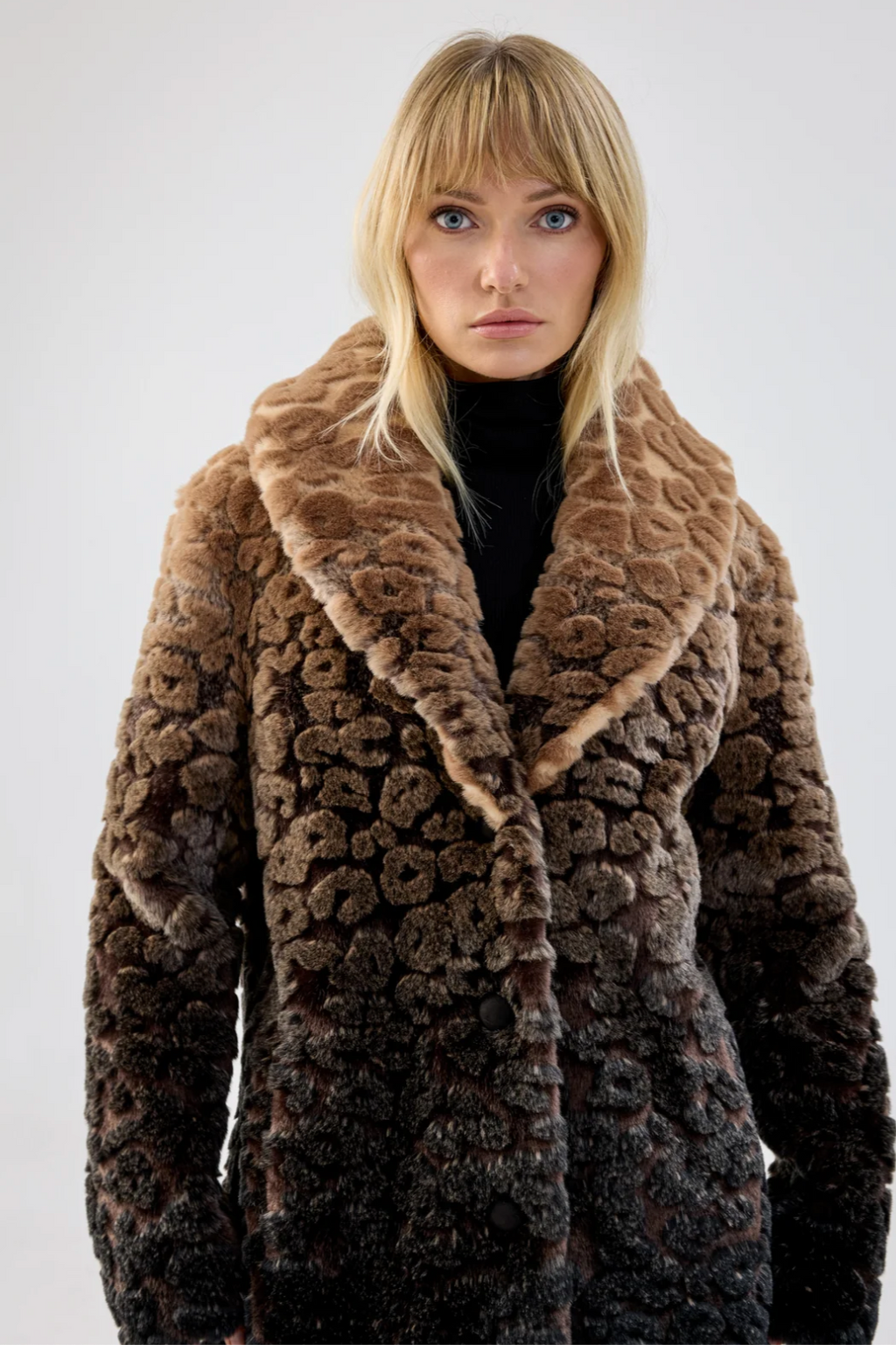 Boho Coat - Ombre Leopard
