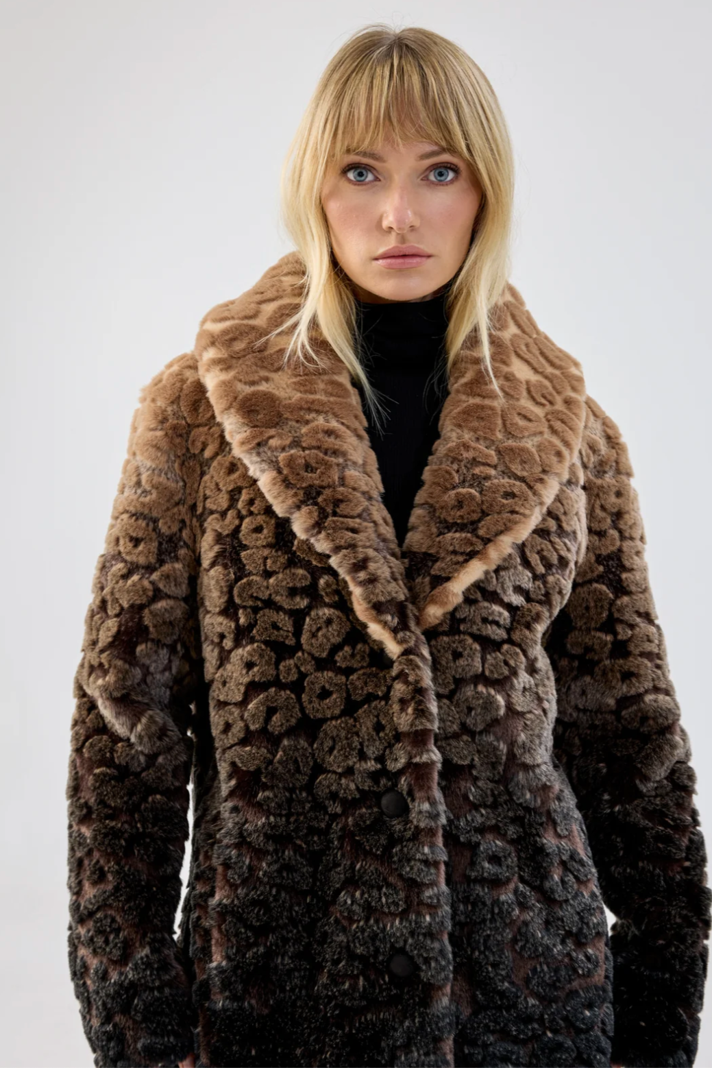 Boho Coat - Ombre Leopard