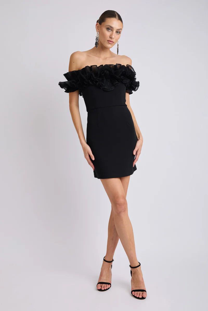 Trevi Frill Neckline Mini
