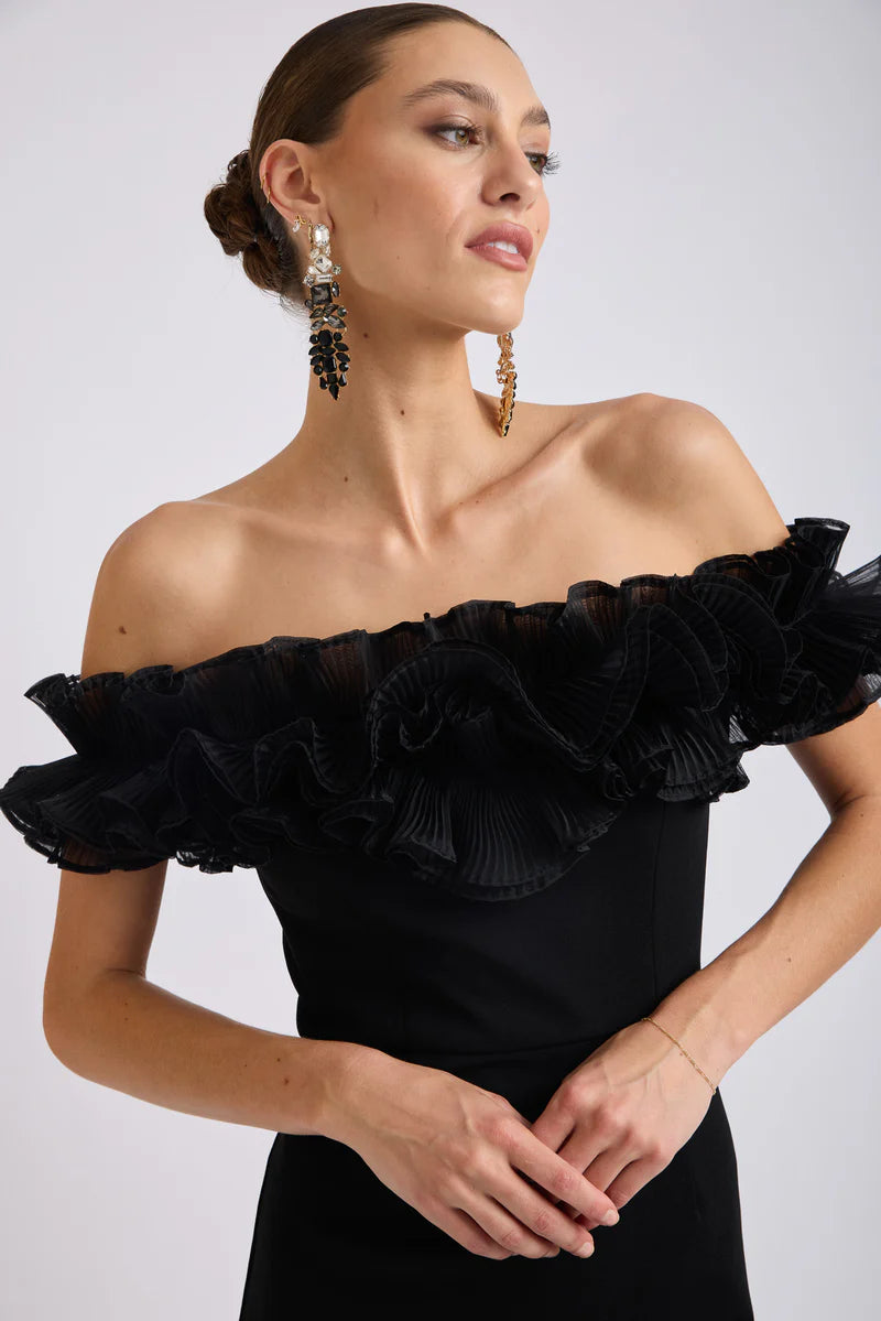 Trevi Frill Neckline Mini