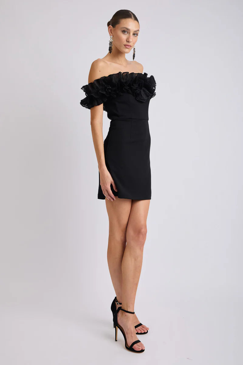 Trevi Frill Neckline Mini