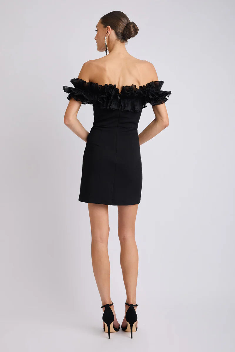 Trevi Frill Neckline Mini