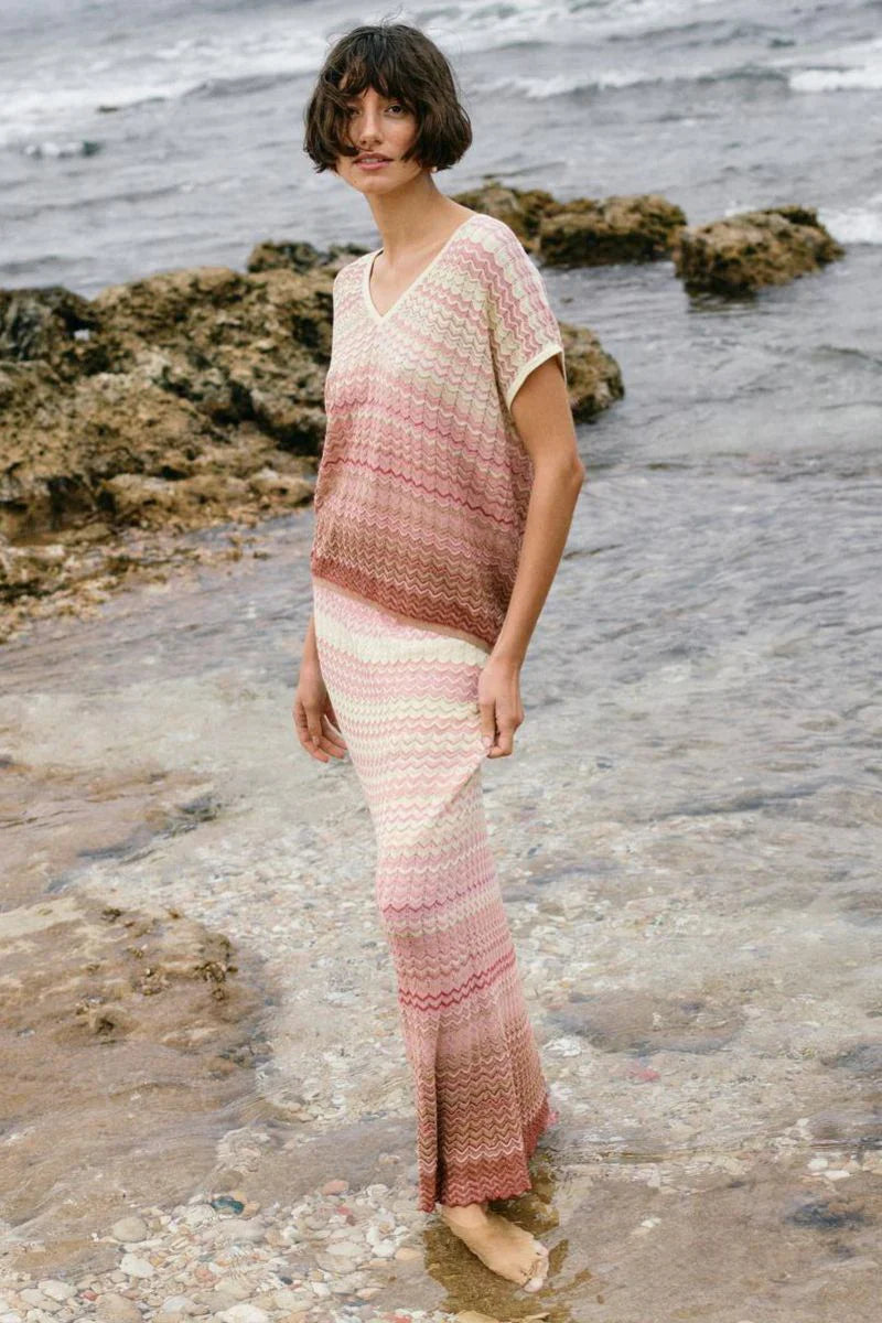 Hopi Zig Zag Knit Skirt