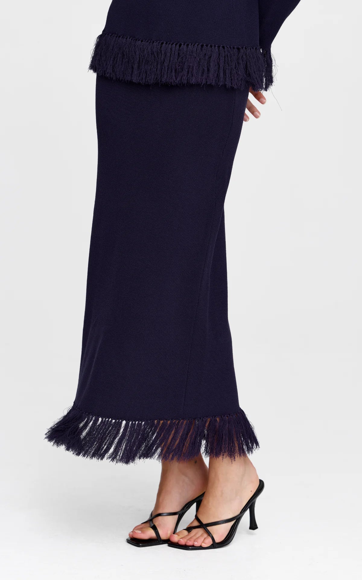 Marigold Knit Skirt- Midnight