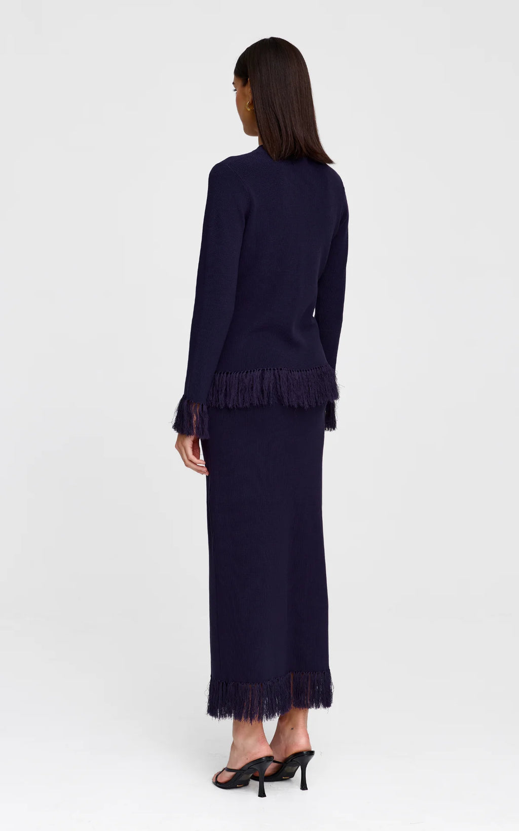 Marigold Knit Skirt- Midnight