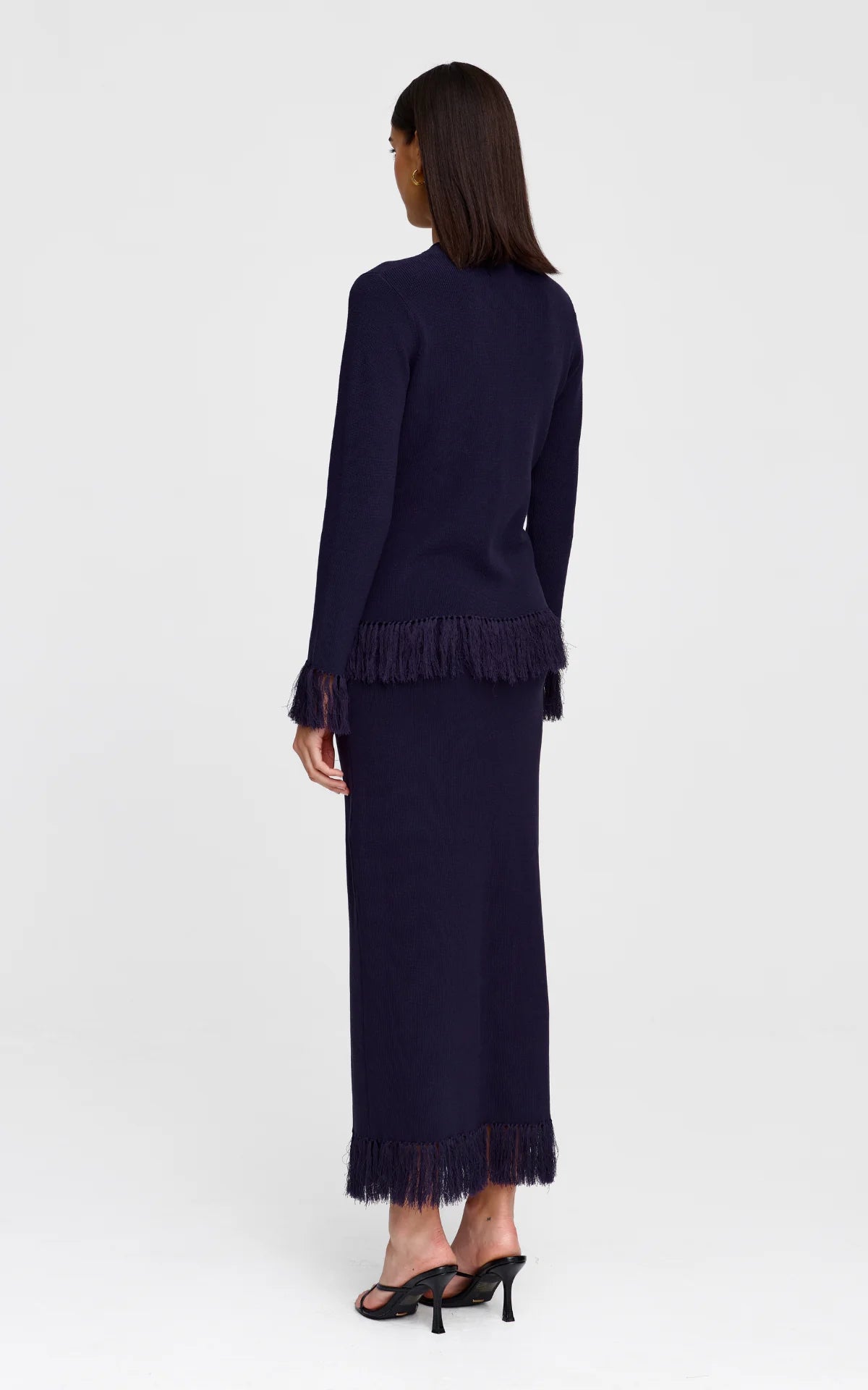 Marigold Knit Skirt- Midnight