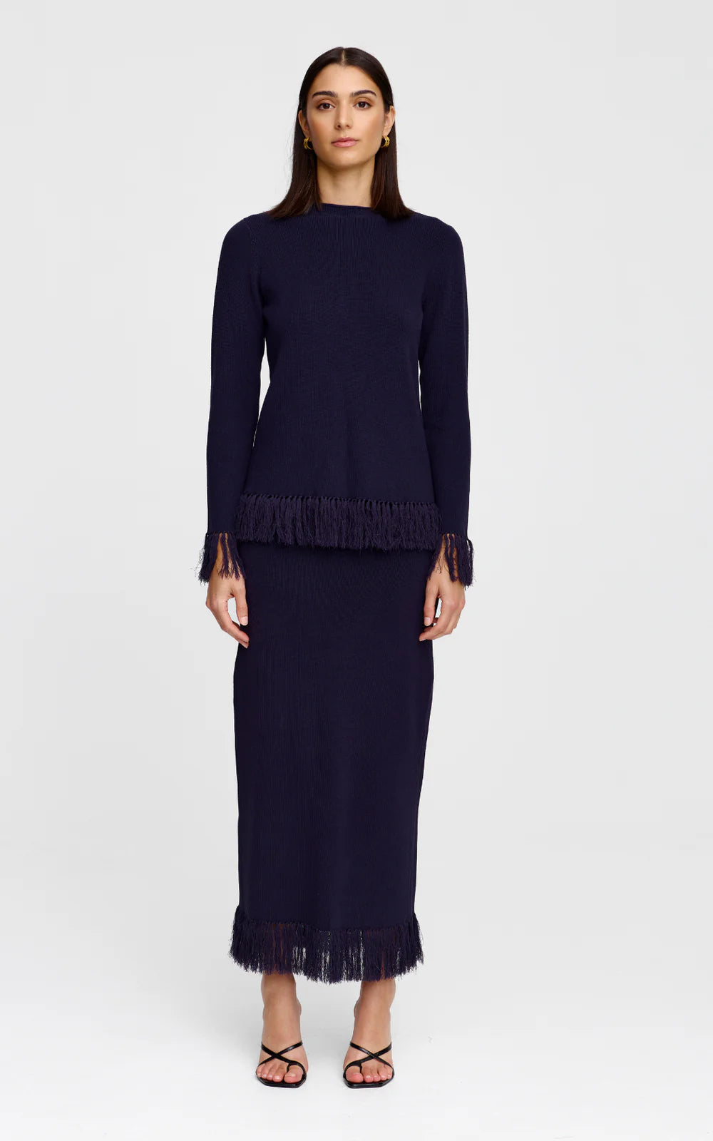Marigold Knit Top - Midnight