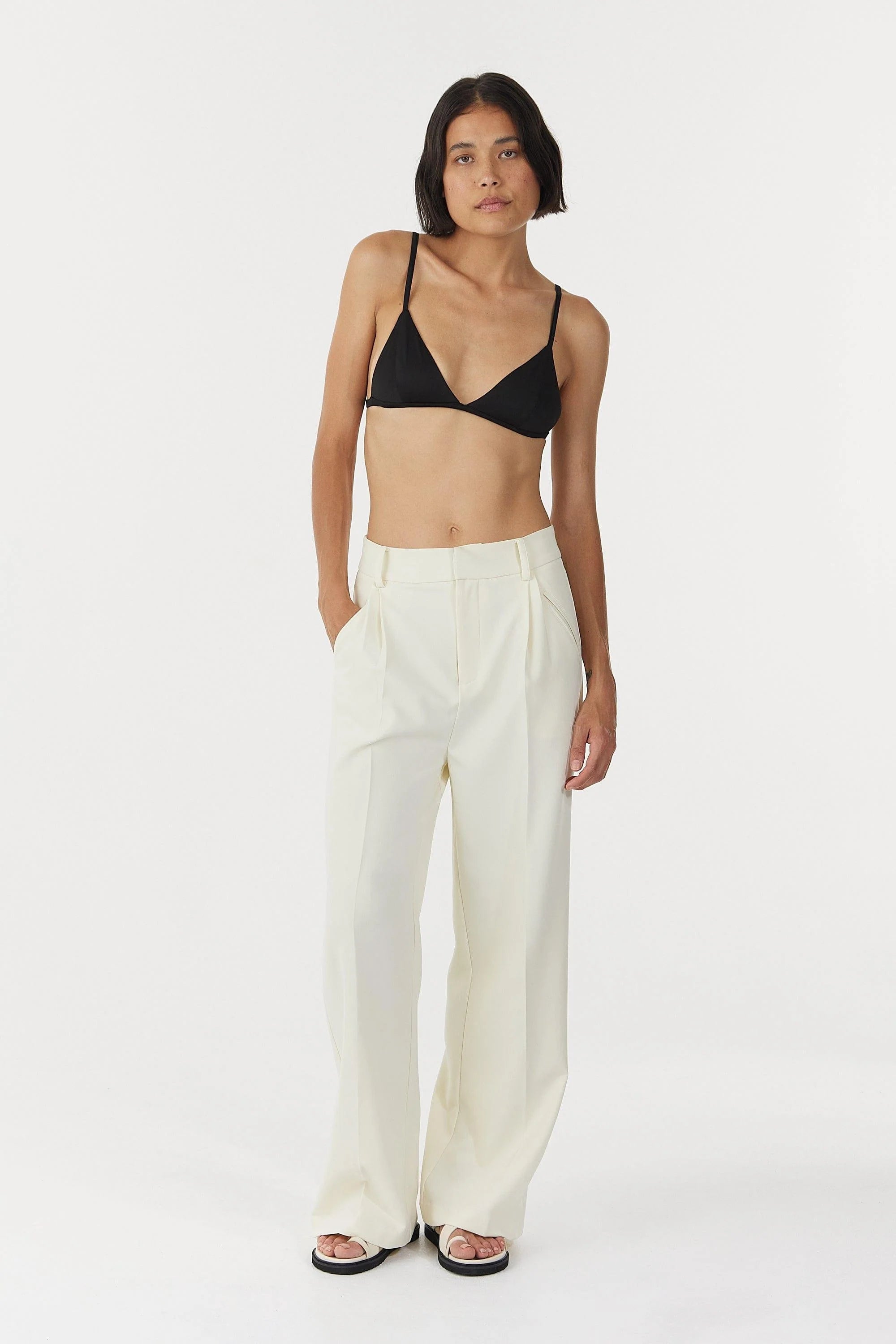 Skyline Tailored Trousers - Warm White